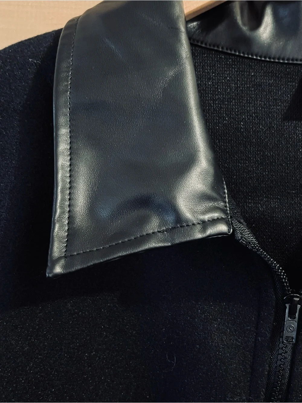SHEIN black pleather